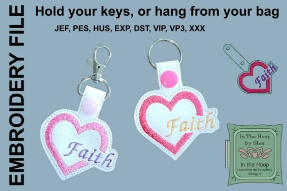 ITH Faith Key Fob: Christian Embroidery Review