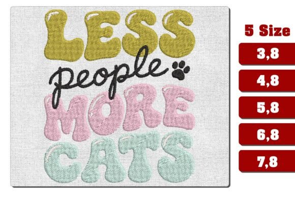 Less People More Cats: An Embroidery Design Review